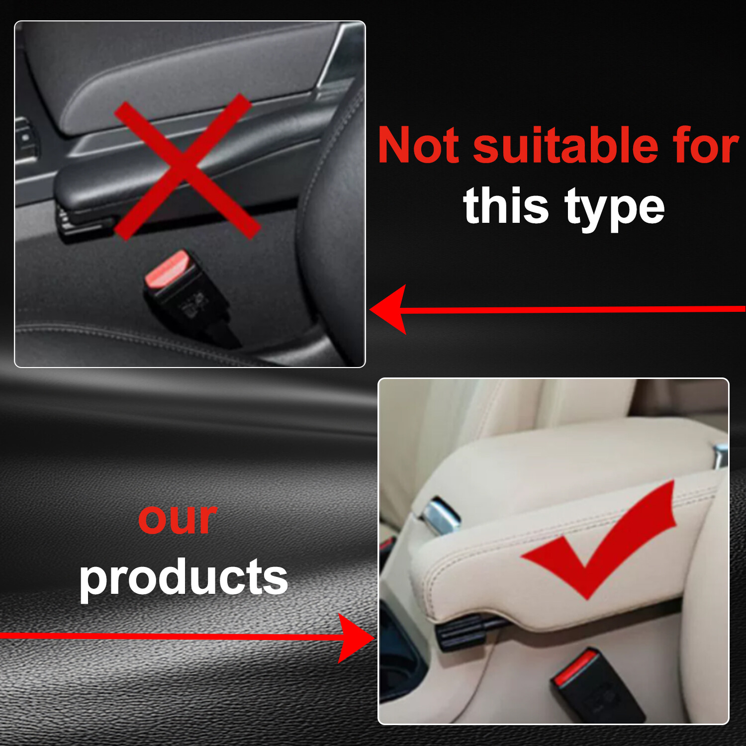 Front Seat Armrest Left Driver Side for Land Rover LR3 2005 LR4 2010-16 Beige