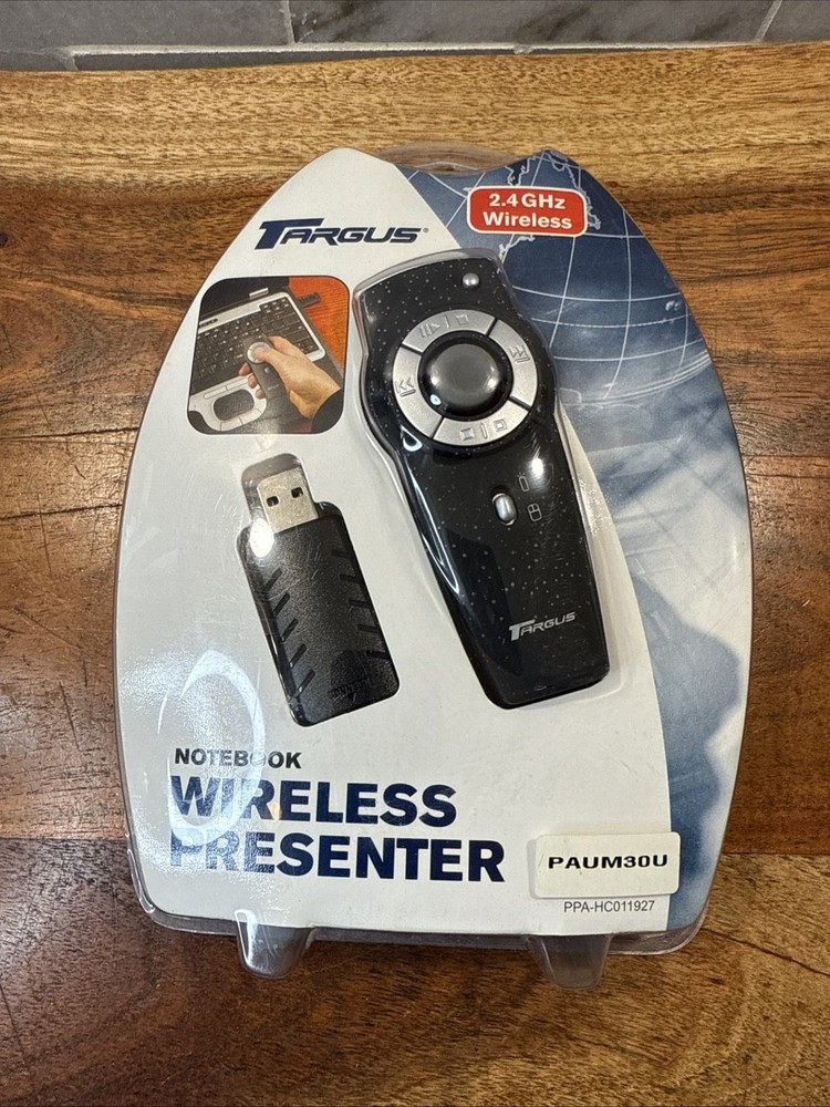 Targus PAUM30U 2.4GHz Notebook Wireless Presenter Laser Pointer Clicker