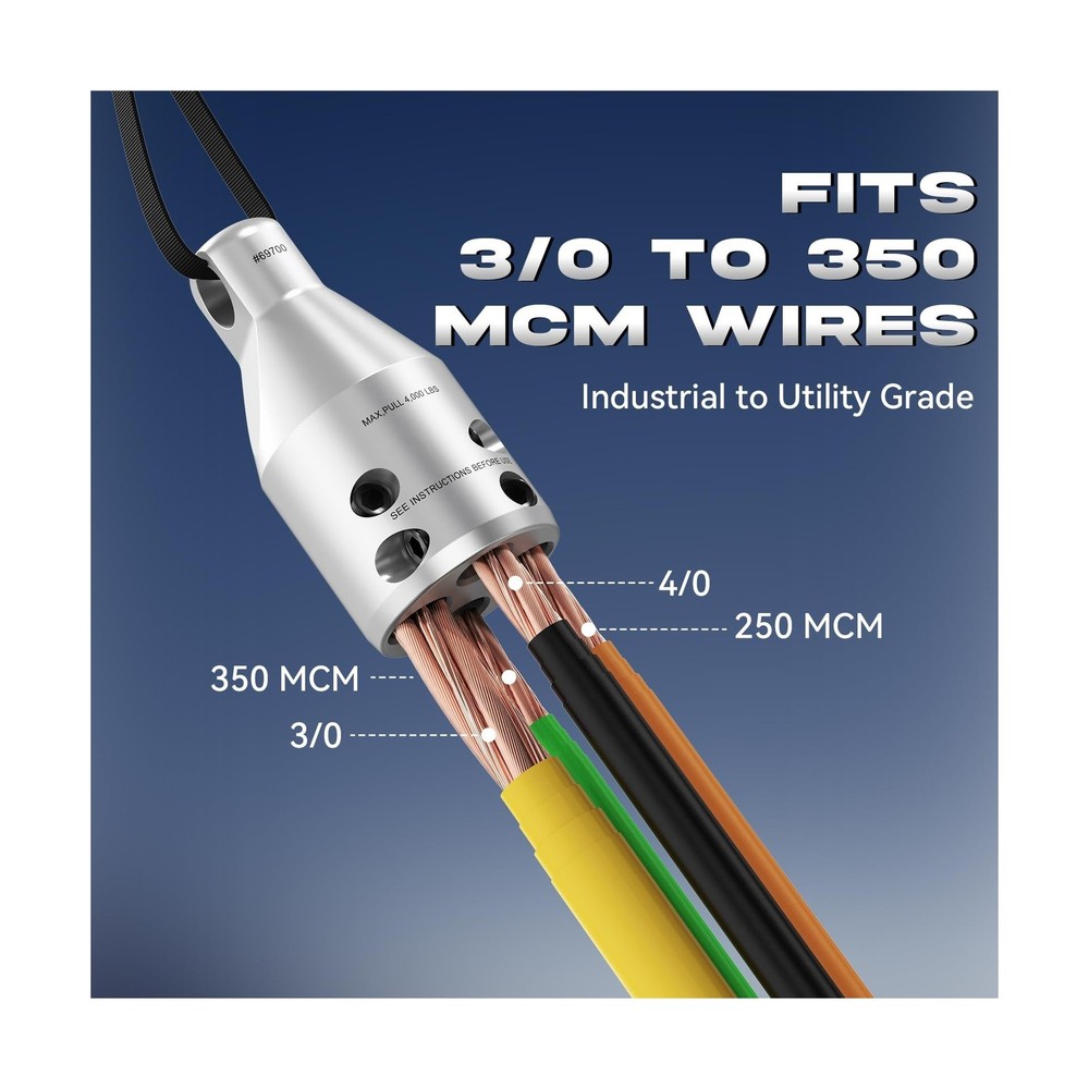 Penguin Puller Sr. Wire Pulling Attachment (69700)-Heavy Duty Electrical Cabl...
