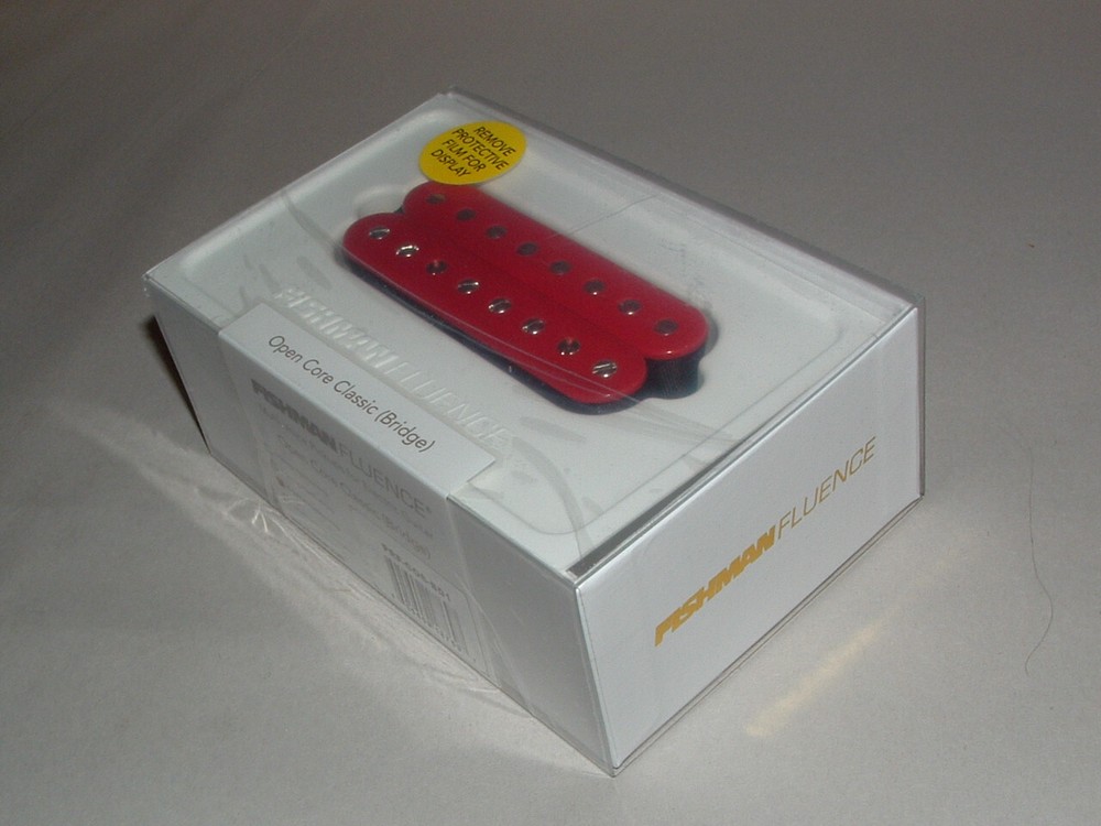 Fishman Fluence PRF-CO8-BD1 8 String Open Core Classic Bridge Pickup ( Red)