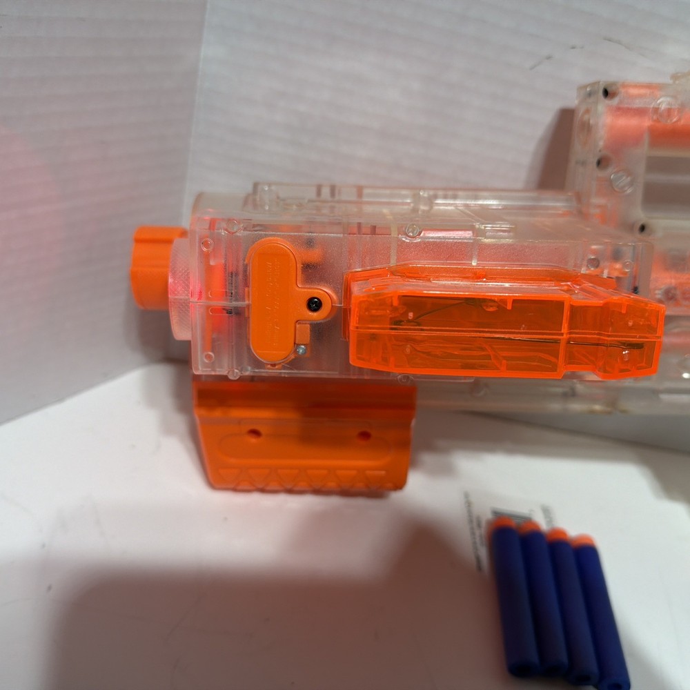 Nerf N-Strike Clear Deploy CS-6 Working Light transforms into blaster w/ darts