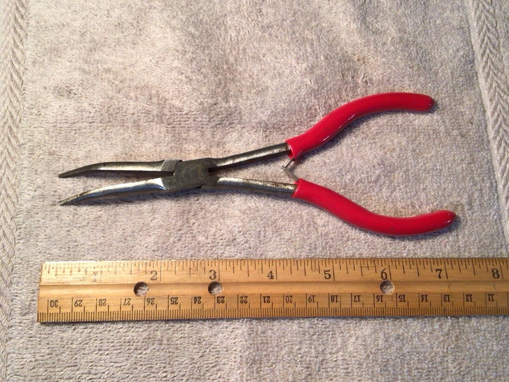 Mac Tools Bent Needle Nose Pliers P301714 Spring Loaded
