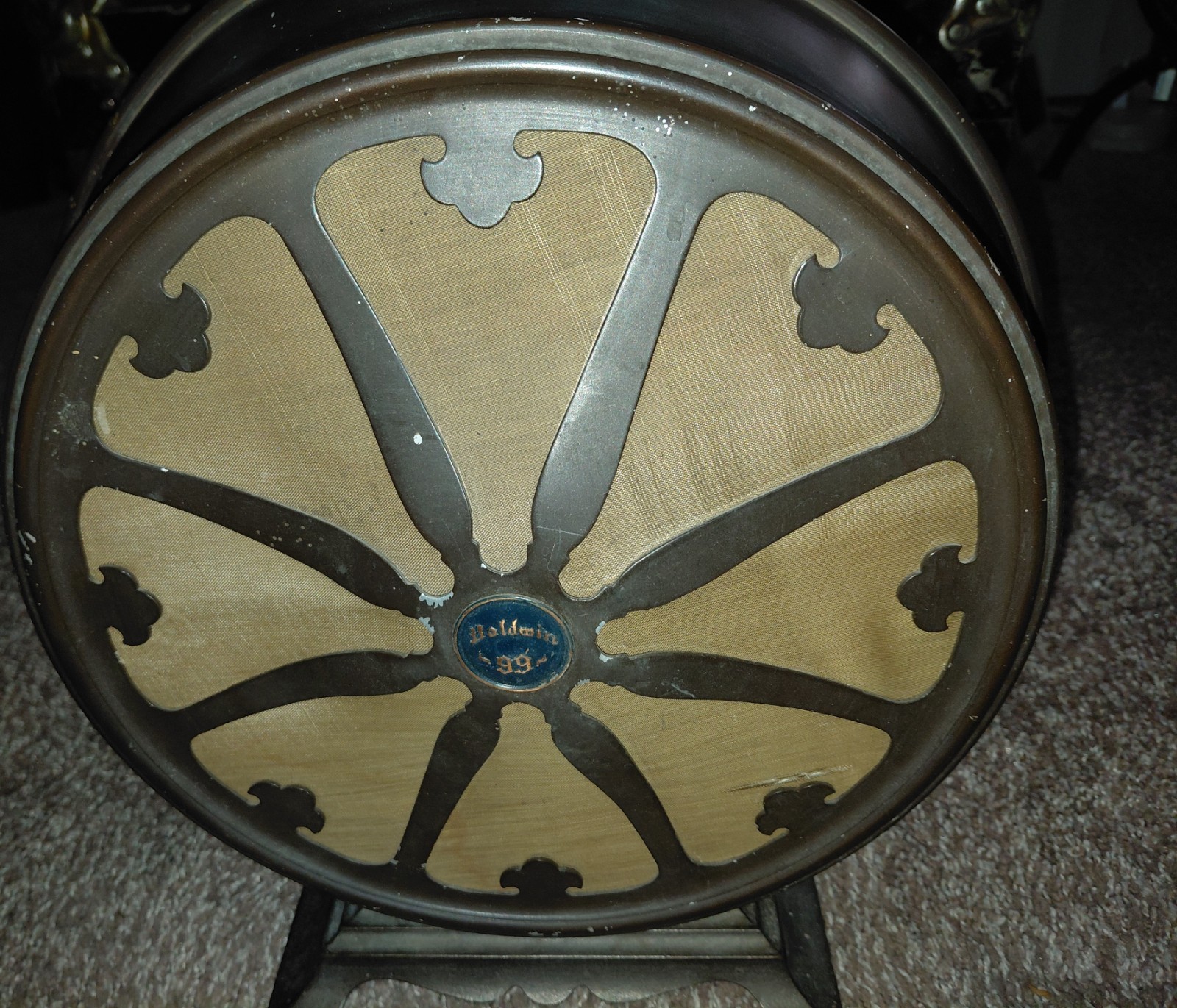 Antique Baldwin 99 Metal Speaker 13" Tall