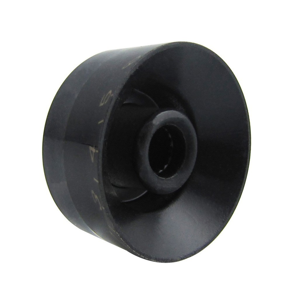 FLEOR 4PCS Barrel Style Black Volume Tone Control Speed Knobs Guitar Button
