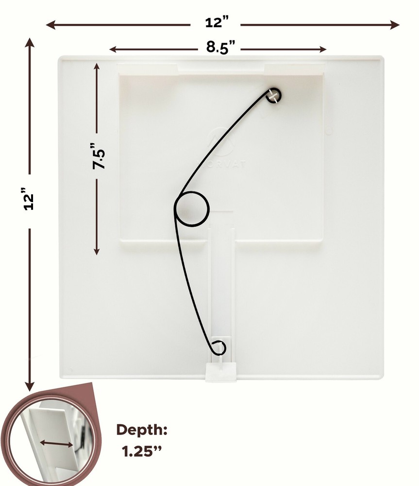 Morvat 12x12 Adjustable Spring Access Panel for Drywall & Ceiling, 2 Pack