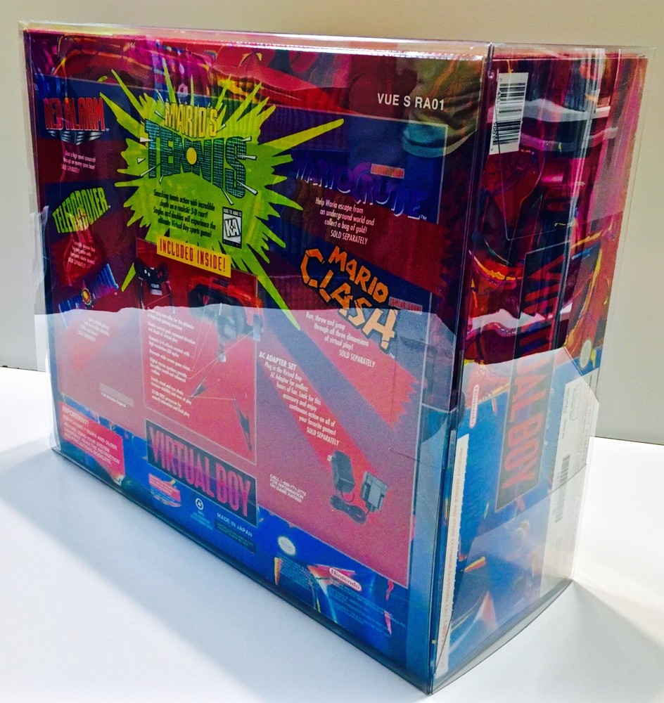 1 Console Box Protector For NINTENDO VIRTUAL BOY Console Boxes! Display Case