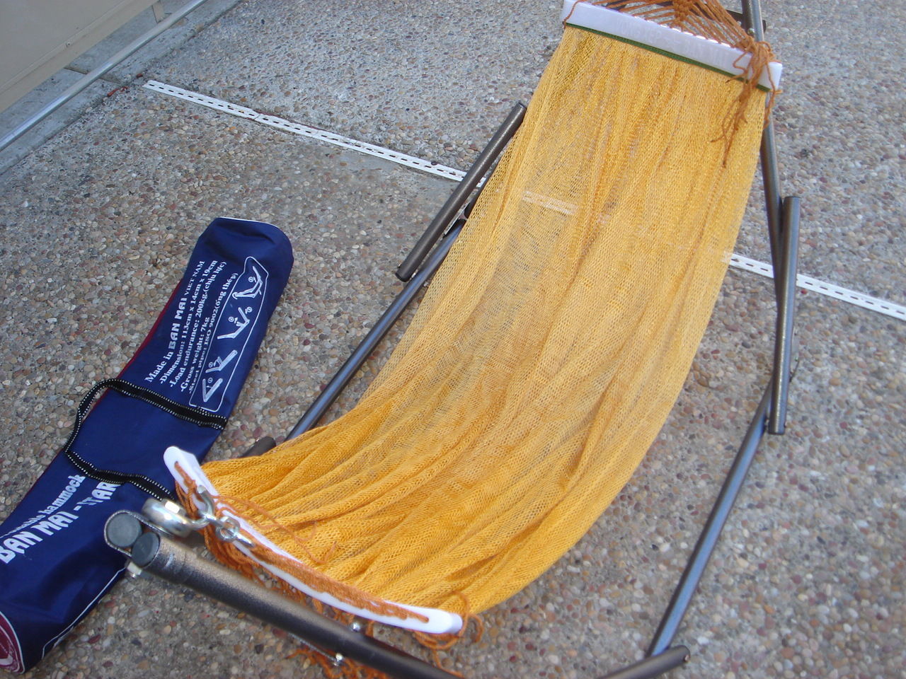 indoor/outdoor kids Hammock swingbed w/medium duty metal frame for kid under 48"