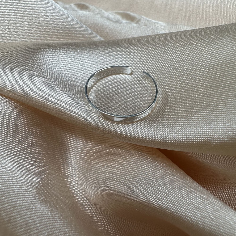 Sterling Silver 2mm Adjustable Plain Toe Ring Rings Band