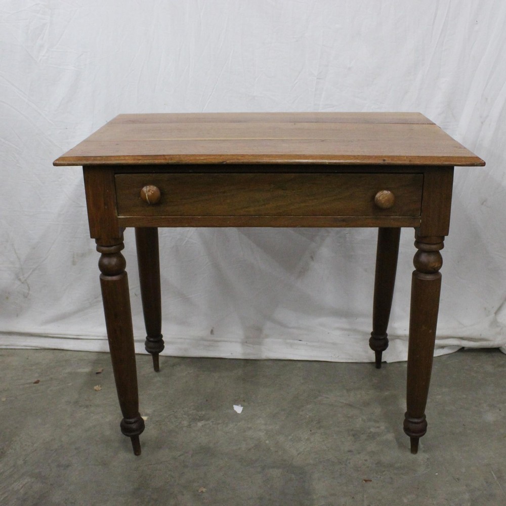 Antique Wooden One Drawer Side Table
