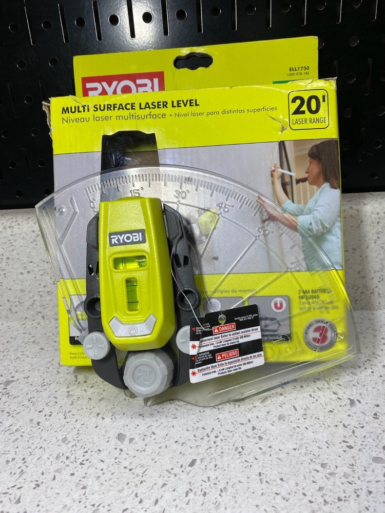 Ryobi Multi Surface Laser Level - ELL1750 20 ft. laser range