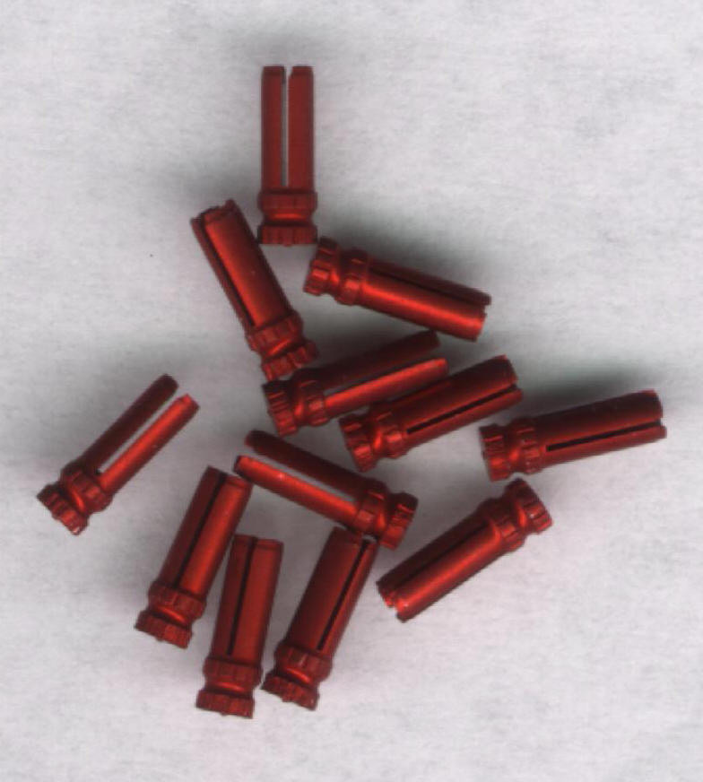 Red Dart Flight Protectors: 3 per set