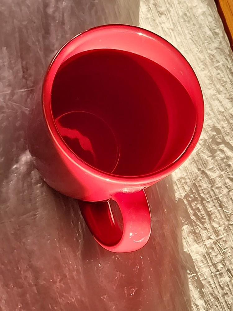Corelle Coordinates Stoneware Crimson Trellis Red Mug