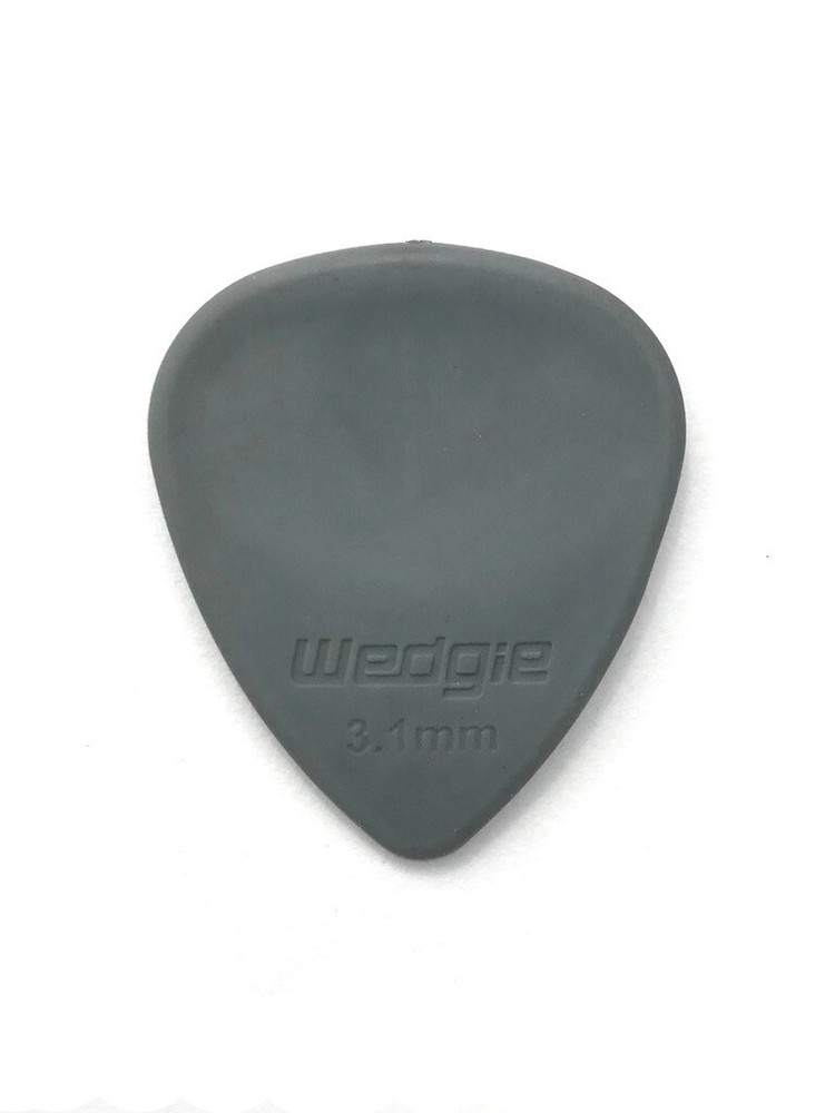 Wedgie Rubber Guitar Picks | 3.1mm | Medium | Grey | 3 pcs