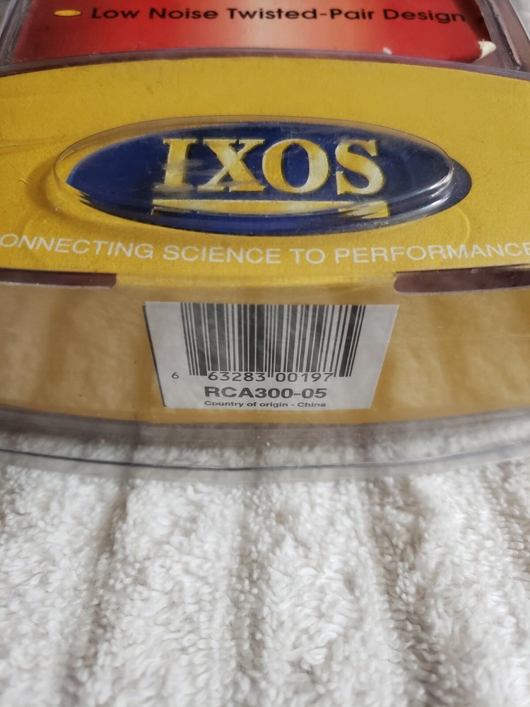 IXOS Rca300-5 NEW Audio Interconnect Cable