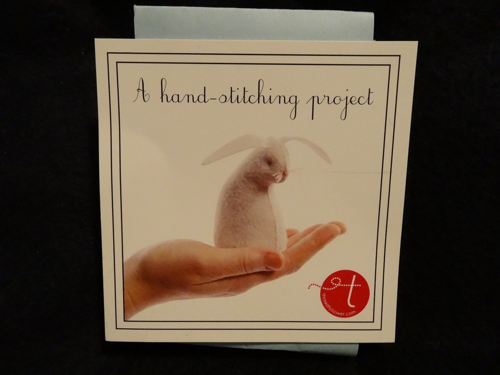 Hand Stitched White Rabbit Kit  Craft Sewing 8+ NEW Open Box