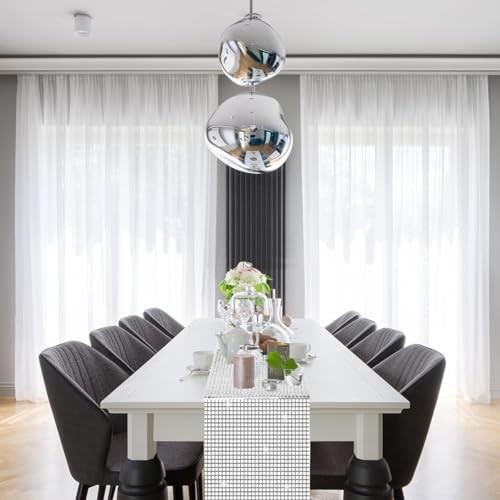 Glitter Table Runner, Disco Party Decor Table Cloth, 70s 80s Retro Style B