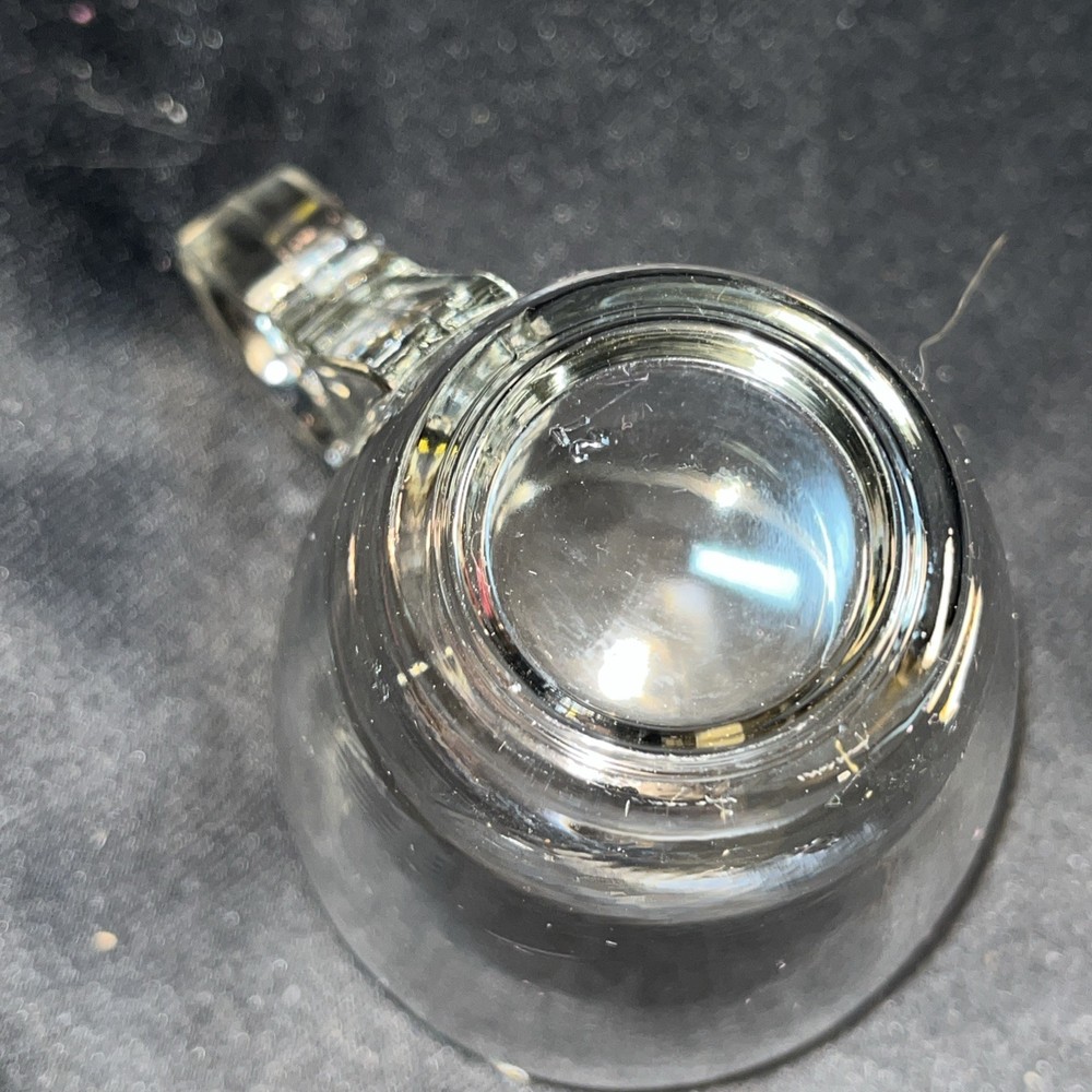 Mid Century Modern Clear Espresso Mug 3” Tall
