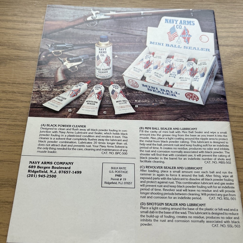 1982 NAVY ARMS CO. 25TH ANNIVERSARY CATALOG