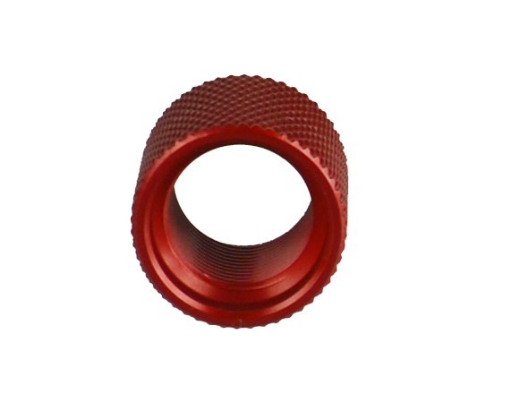 2 PC Red 1/2x28 TPI Thread Protector Thin Type For Hand Gun & Rifle Application