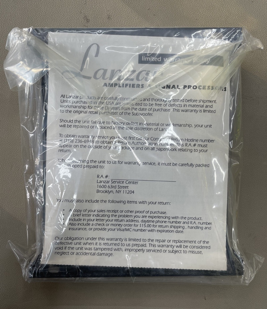 Old School Lanzar X4b — Optically Isolated Constant Bass Processor/Crossover,NOS