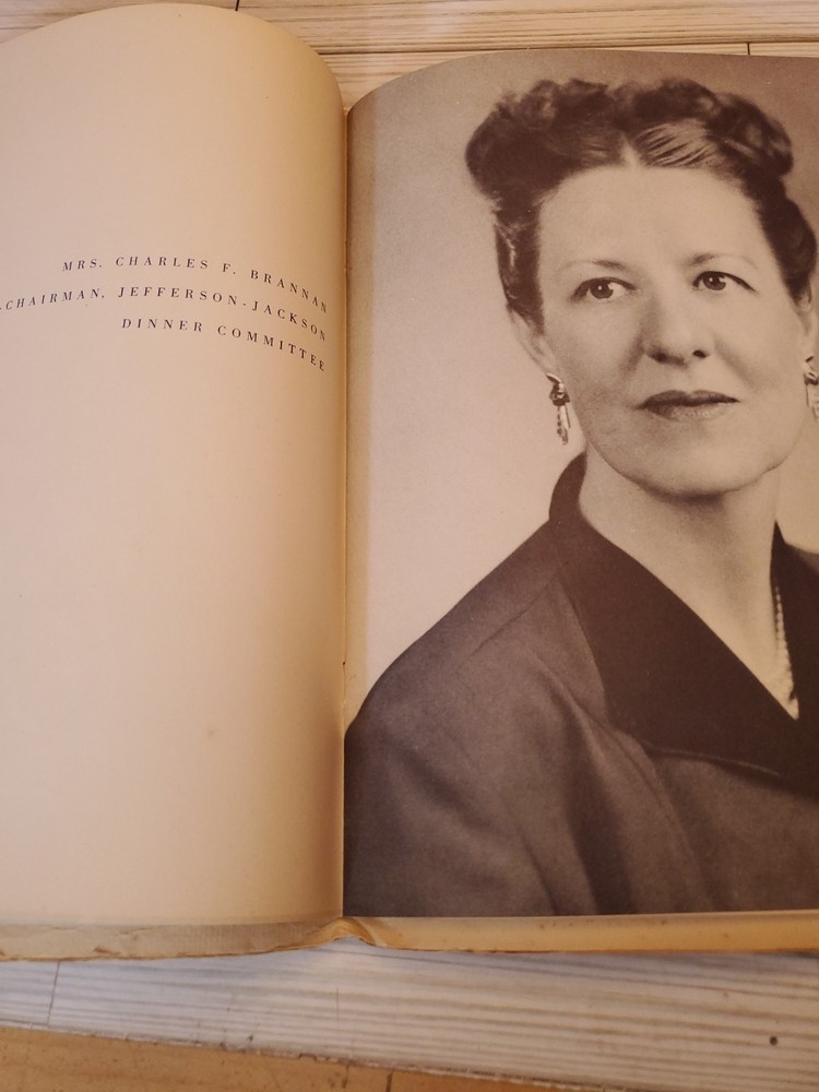 1951 Jefferson Jackson Dinner Program Includes Menu Democratic Fundraiser RARE A