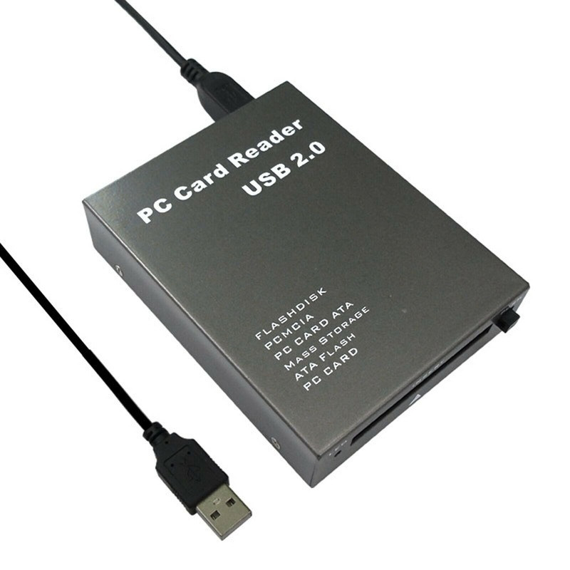 USB 2.0 to PC ATA PCMCIA Adapter Flash Disk Memory Card Reader Plug & Play USA