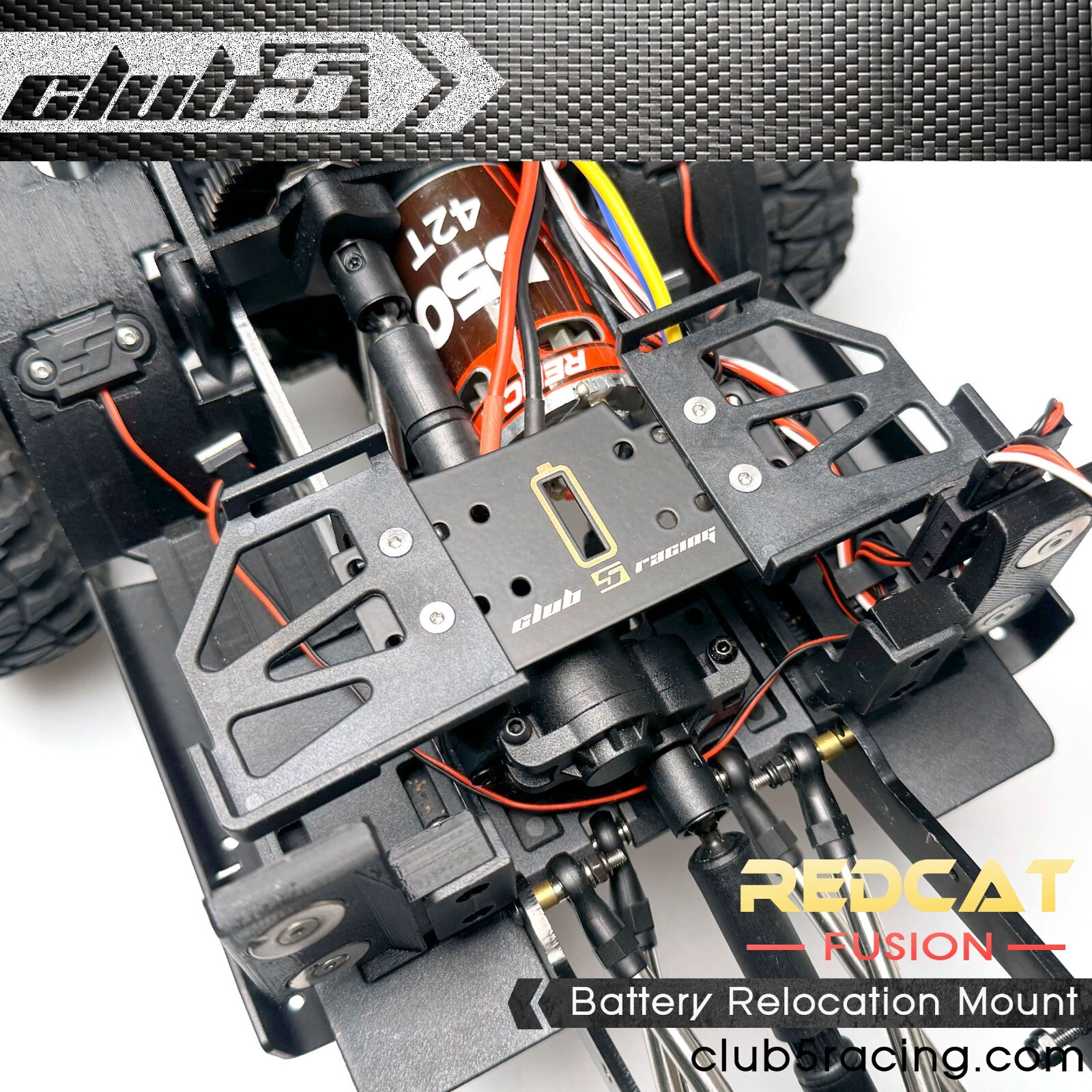 Battery Relocation Mount for Redcat Fusion