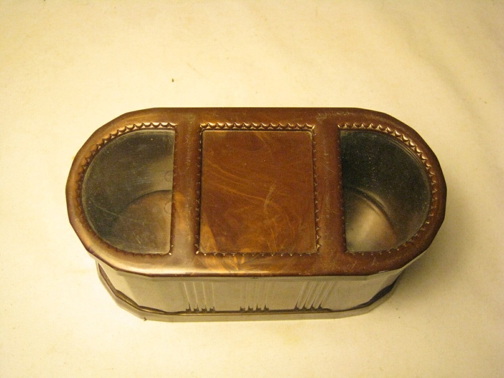 vintage Bakelite Cigarette holder container dispenser clear top automatic upside