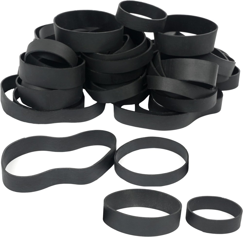 HAIDIBAO-Rubber Bands Assorted Sizes Black Mixed wide Elastic for