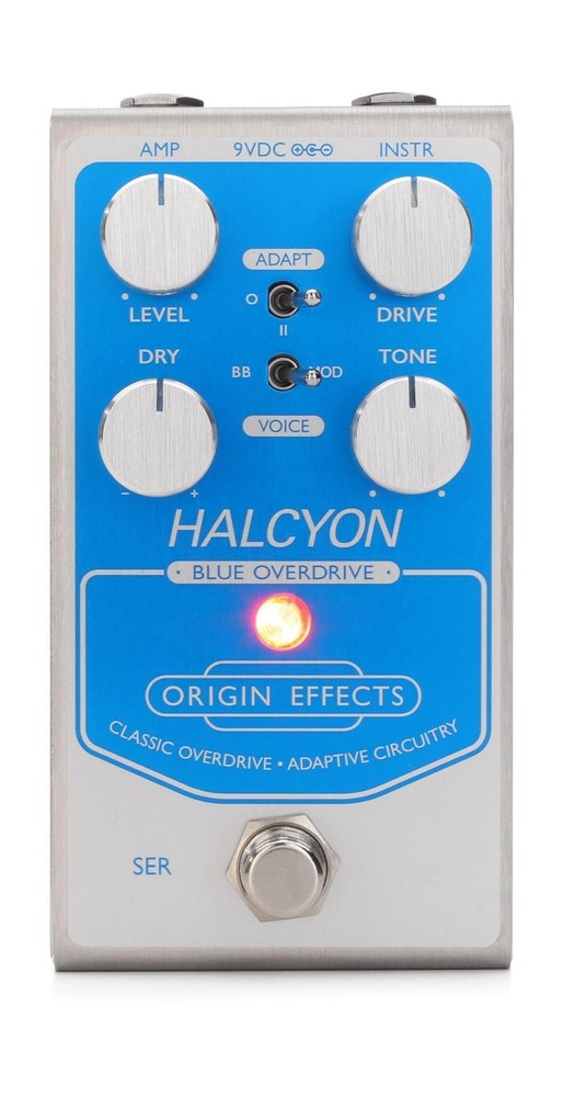 Origin Effects Halcyon Blue Overdrive Pedal Original
