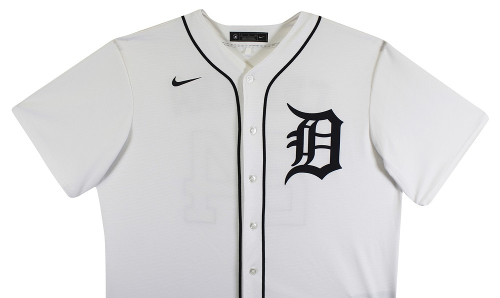 Tigers Miguel Cabrera Authentic Signed White Nike Jersey Autographed JSA