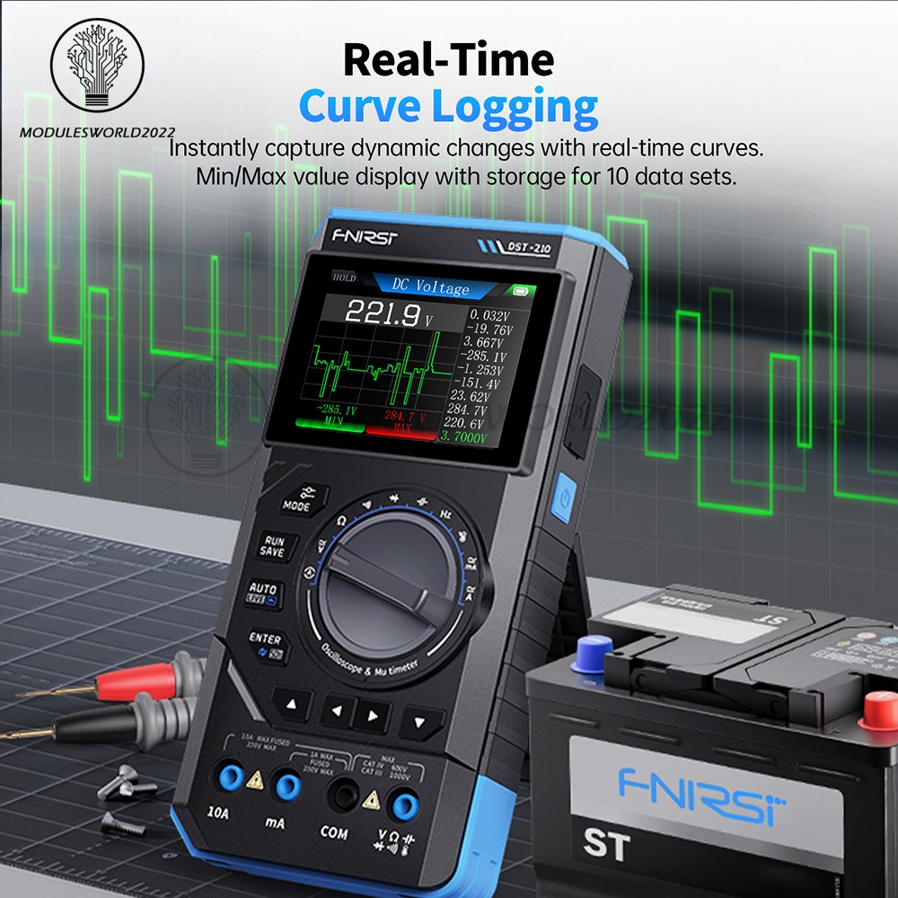 FNIRSI 2C23T DSO152 Digital Oscilloscope Multimeter Function Signal Generator US