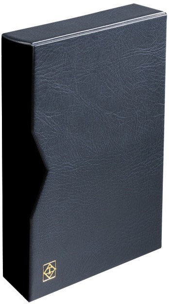 Lighthouse Premium Leather Slipcase for 64 Page Stockbook Blue Free Shipping