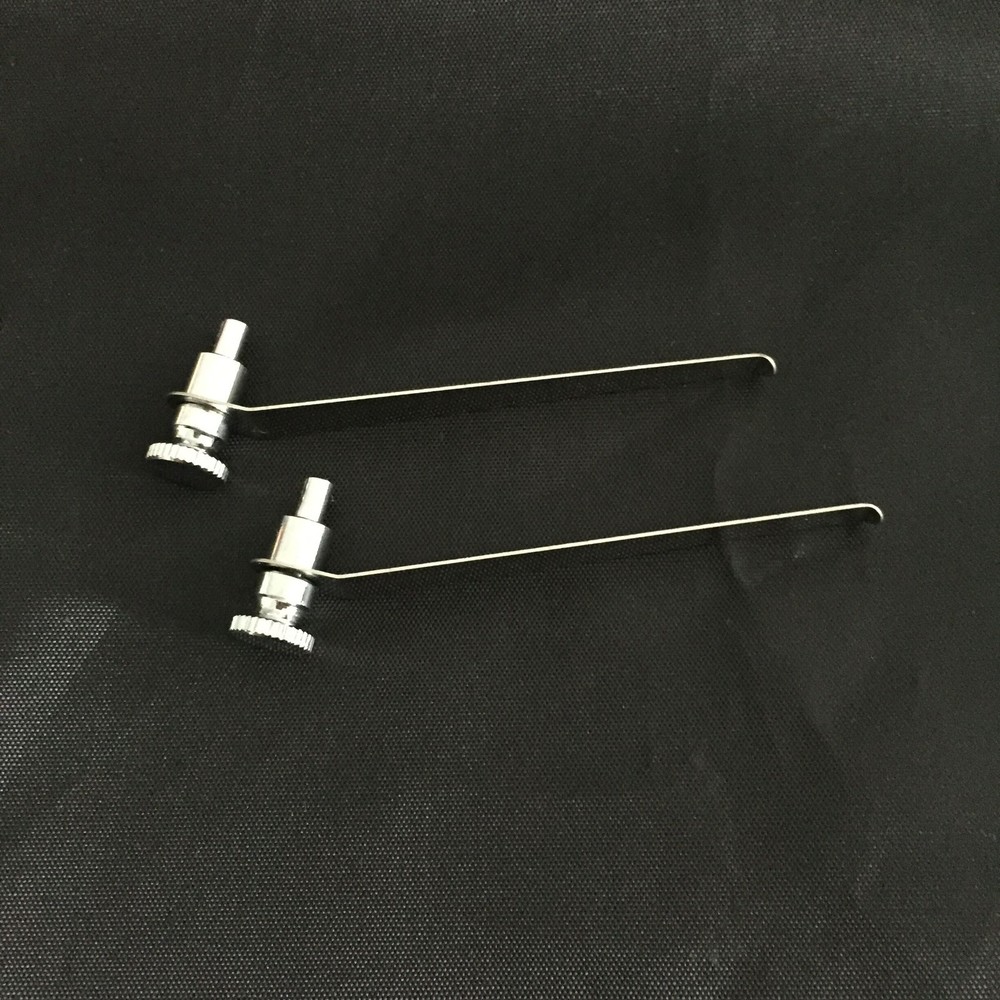2 PCS 8.2cm Stereo Microscope Tablet Clip Slides Clip Stage Presser