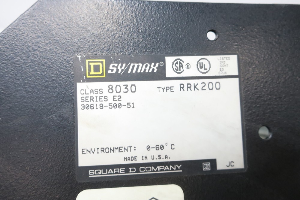 Square D 8030 RRK200 Chassis Module Ser E2