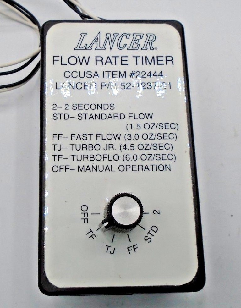 LANCER FLOW RATE TIMER Lancer # 52-1237-01 CCUSA 22444 NEW **47