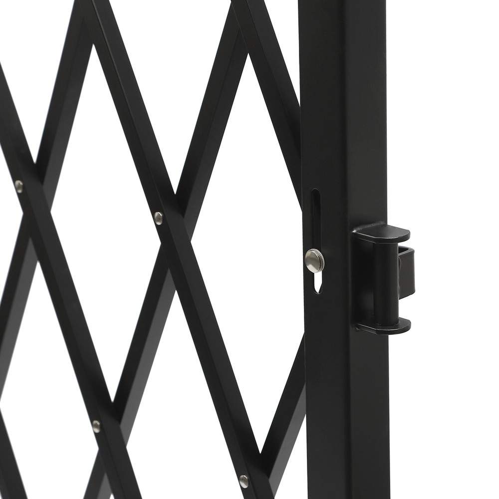 Expandable Folding Security Gate - Wall Mounted, 48"x71" for Maximum Safety