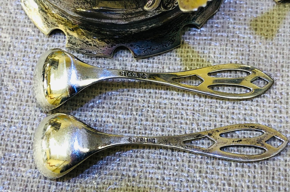 TABLEWARE FOR SPICES 2 pcs. VINTAGE. Silver
