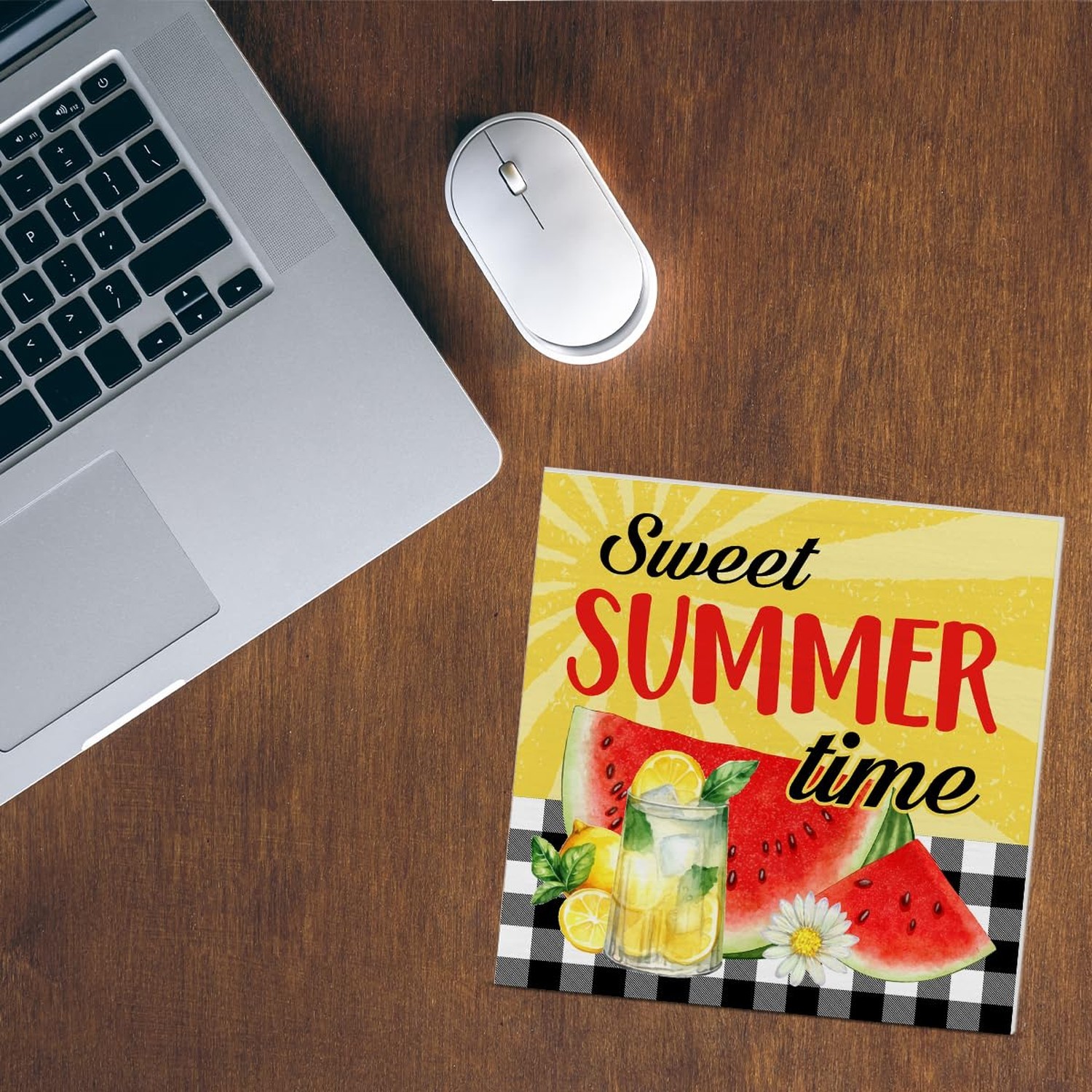 Summer Decor, Summer Decorations For Home, Watermelon Lemon Wooden Sign Decor...