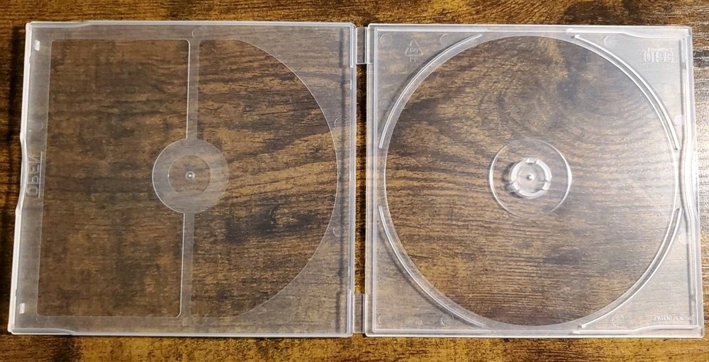 5.2mm CD Case Slim Single Super Clear Plastic DVD/Blu-ray Disc Storage Cover