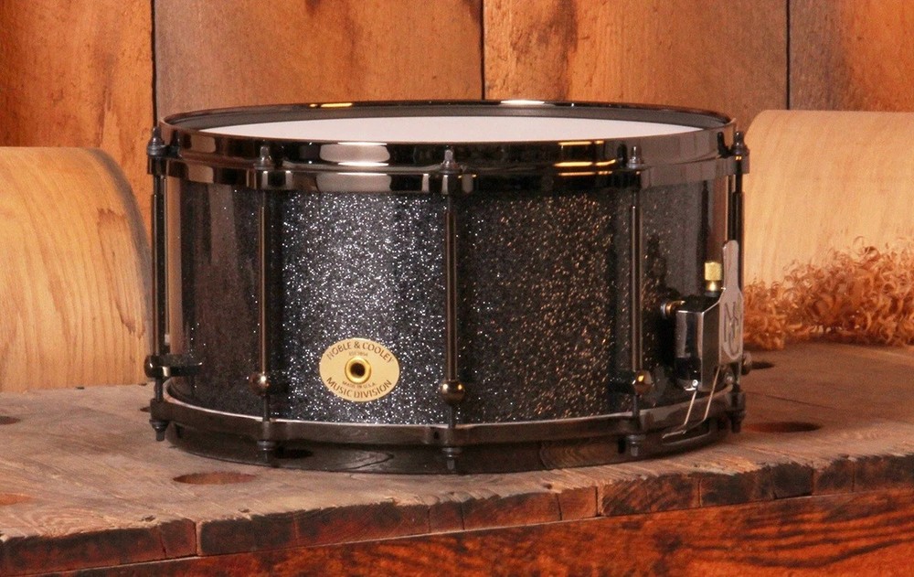 Noble & Cooley Solid Shell Classic 7x14" Walnut Snare Drum Hematite Sparkle NEW