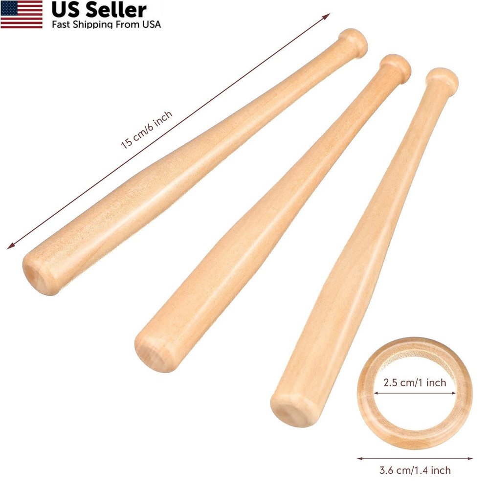Mudder 3 Pack Baseball Stand Holders Balls Display Light Brown
