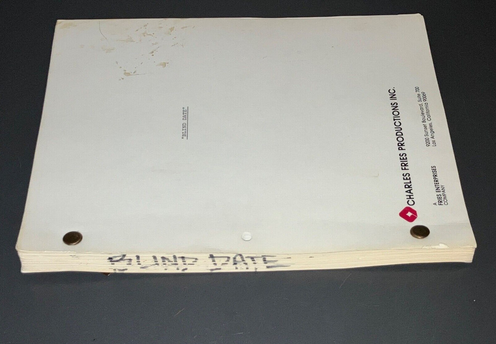 BLIND DATE (1987) 1st Bruce Willis / Stiff Prod. Covers 2nd Draft + COA!