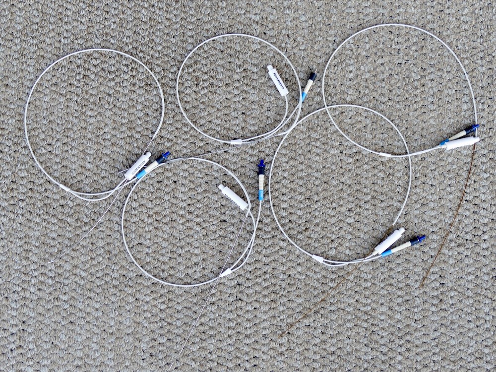Five 5 fiber optic probes (image illumination) [endoscopic 1 m light reflection]