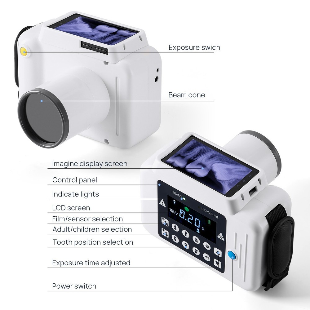 Dental X Mobile Unit Ray Digital Machine High Frequency no Shield with Sensor 2