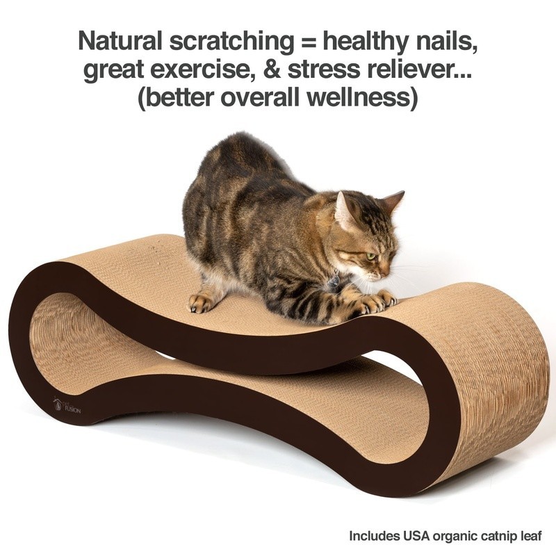Reversible Cat Scratcher Lounge Bed Eco-Friendly Durable Multi-Functional Design