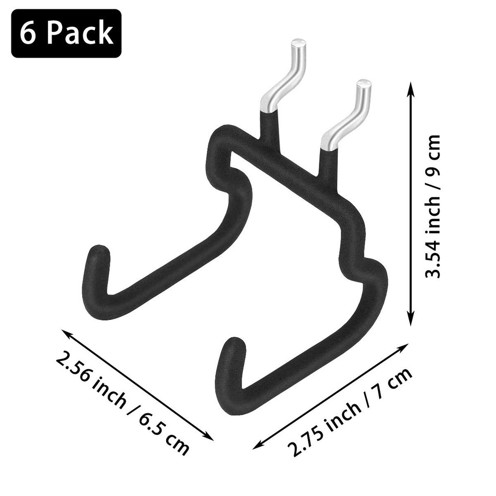 6PCS Pegboard Drill Holder Pegboard Hooks Pegboard Accessories for Tool,Acces...