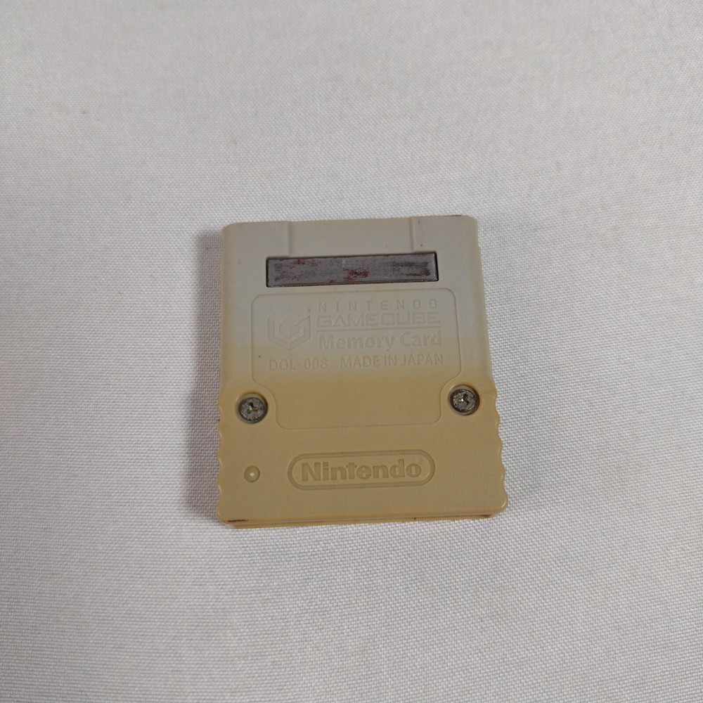 Nintendo GameCube 59 Blocks 4 MB Memory Card DOL-008 Yellowed Tested
