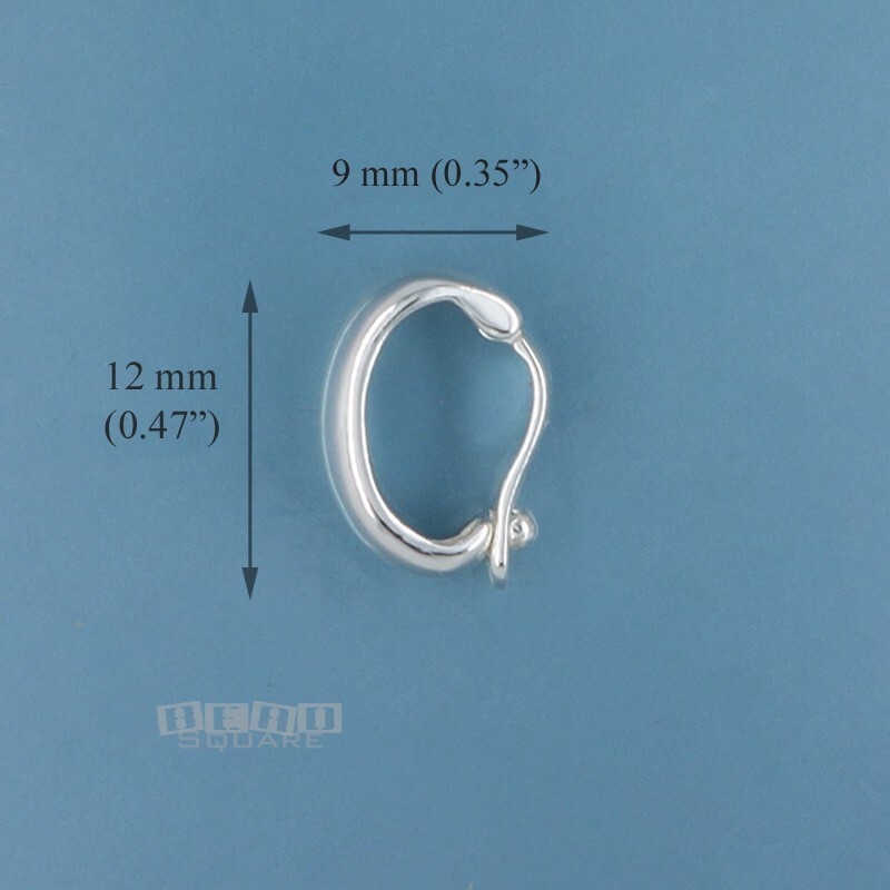 Sterling Silver Hinged Pendant Bail Connector/Shortener/Enhancer 12mm #33394