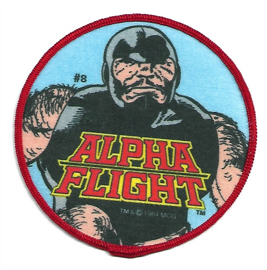 VINTAGE ALPHA FLIGHT PUCK 1984 MARVEL COMICS PATCH NEW & UNUSED